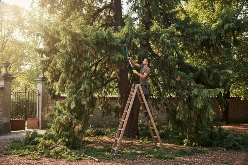 Tailler un cyprès trop haut : gestes et précautions