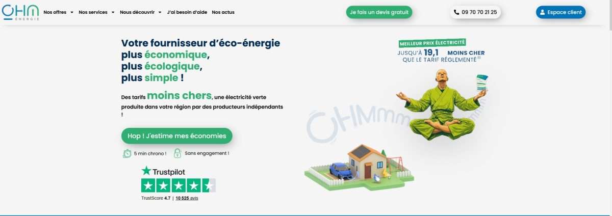 Solution Ohm Energie économique et écologique