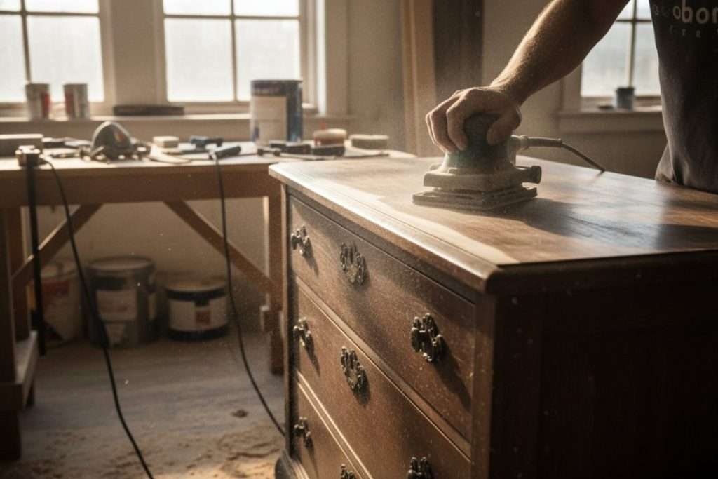 Relooker un meuble en bois foncé : guide complet