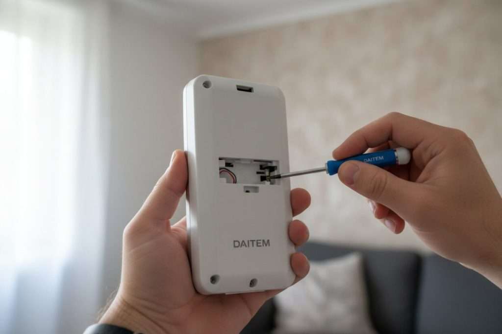 Alarme Daitem : changement de pile et bonnes pratiques