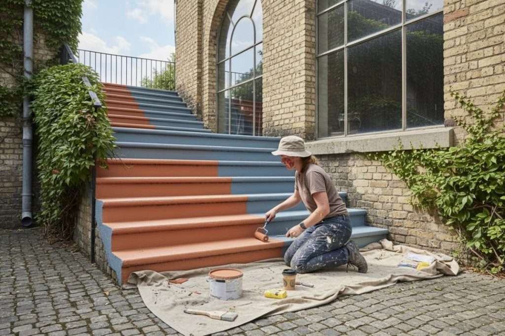 Comment peindre un escalier en 2 couleurs ?